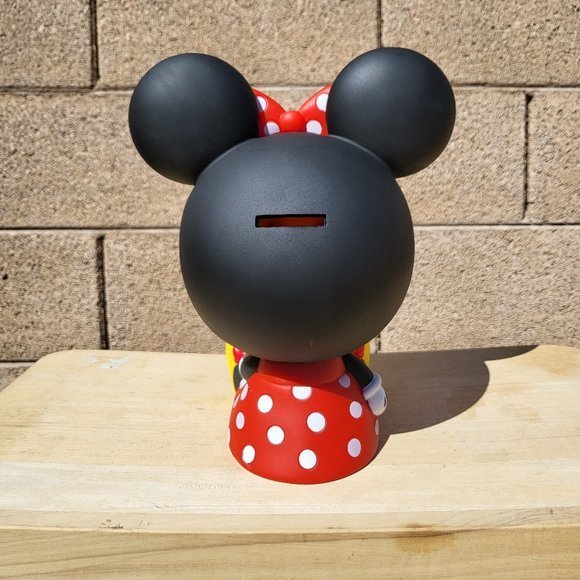 Disney Baby Minnie Mouse Sitting PVC Figural Coin Bank 8" - Picture 4 of 5